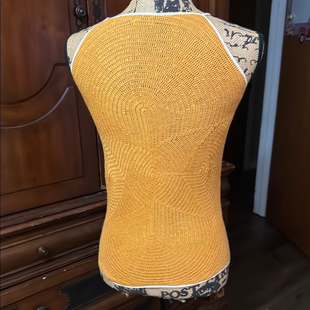 Max Studio Yellow Ribbed Camisole Tank Top - Picture 3 of 5
